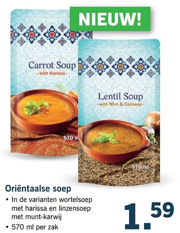Aanbiedingen Oriëntaalse soep - 1001 Delights - Geldig van 19/06/2017 tot 24/06/2017 bij Lidl