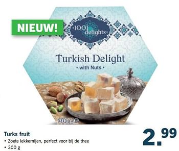 Aanbiedingen Turks fruit - 1001 Delights - Geldig van 19/06/2017 tot 24/06/2017 bij Lidl