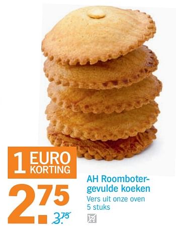 Aanbiedingen Ah roombotergevulde koeken - Huismerk - Albert Heijn - Geldig van 19/06/2017 tot 25/06/2017 bij Albert Heijn