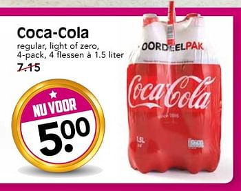 Aanbiedingen Coca-cola regular, light of zero, - The Coca Cola Company - Geldig van 19/06/2017 tot 25/06/2017 bij Em-té