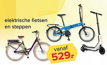 Aanbiedingen Elektrische fietsen en steppen - Huismerk - Kijkshop - Geldig van 19/06/2017 tot 25/06/2017 bij Kijkshop
