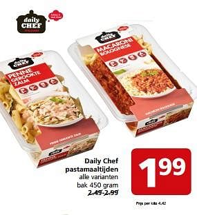 Aanbiedingen Daily chef pastamaaltijden - Daily chef - Geldig van 19/06/2017 tot 25/06/2017 bij Jan Linders