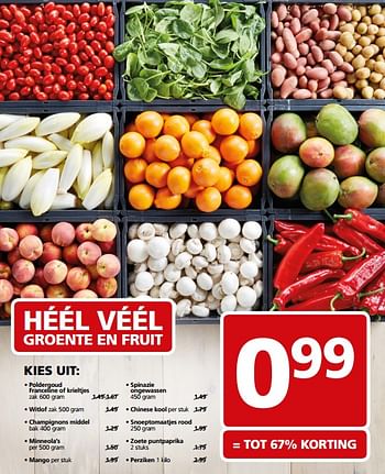 Aanbiedingen Groente en fruit - Huismerk - Jan Linders - Geldig van 19/06/2017 tot 25/06/2017 bij Jan Linders