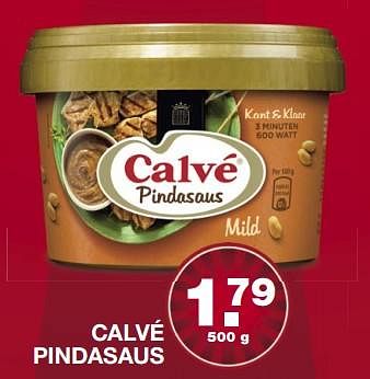 Aanbiedingen Calvé pindasaus - Calve - Geldig van 19/06/2017 tot 25/06/2017 bij Aldi