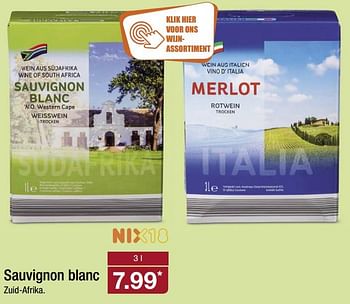 Aanbiedingen Sauvignon blanc - Witte wijnen - Geldig van 19/06/2017 tot 25/06/2017 bij Aldi