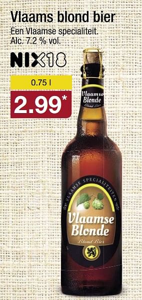Aanbiedingen Vlaams blond bier - Huismerk - Aldi - Geldig van 19/06/2017 tot 25/06/2017 bij Aldi