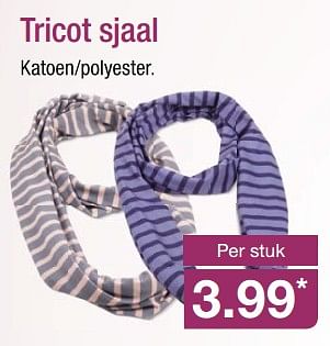 Aanbiedingen Tricot sjaal - Huismerk - Aldi - Geldig van 19/06/2017 tot 25/06/2017 bij Aldi