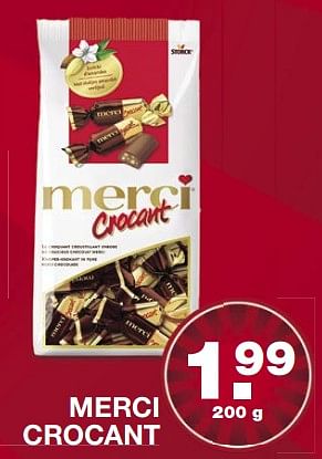 Aanbiedingen Merci crocant - MERCI - Geldig van 19/06/2017 tot 25/06/2017 bij Aldi