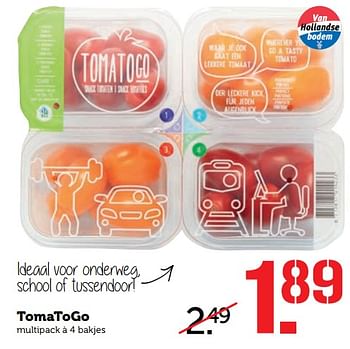Aanbiedingen Tomatogo - Huismerk - Coop - Geldig van 19/06/2017 tot 25/06/2017 bij Coop