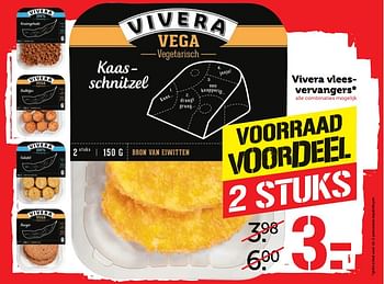 Aanbiedingen Vivera vleesvervangers - Vivera - Geldig van 19/06/2017 tot 25/06/2017 bij Coop