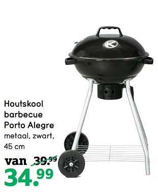 Aanbiedingen Houtskool barbecue porto alegre - Huismerk - Leen Bakker - Geldig van 19/06/2017 tot 02/07/2017 bij Leen Bakker