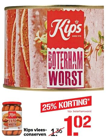 Aanbiedingen Kips vleesconserven - Kips - Geldig van 19/06/2017 tot 25/06/2017 bij Coop