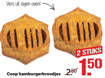 Aanbiedingen Coop hamburgerbroodjes - Huismerk - Coop - Geldig van 19/06/2017 tot 25/06/2017 bij Coop