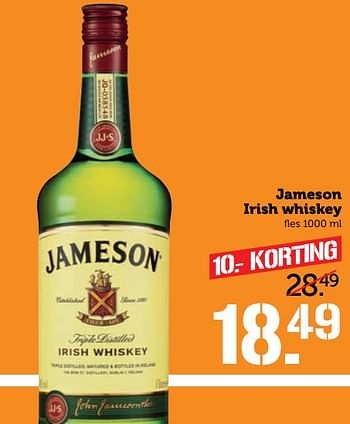 Aanbiedingen Jameson irish whiskey - Jameson - Geldig van 19/06/2017 tot 25/06/2017 bij Coop