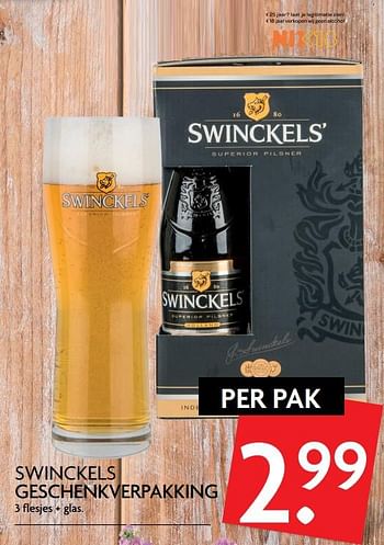 Aanbiedingen Swinckels geschenkverpakking - Swinckelsâ€™  - Geldig van 22/06/2017 tot 25/06/2017 bij Deka Markt