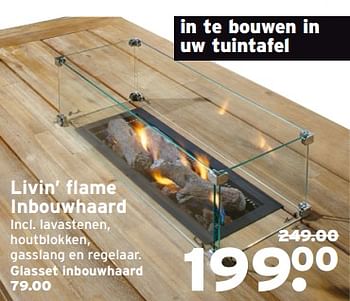 Aanbiedingen Livin` flame inbouwhaard - Huismerk - Gamma - Geldig van 19/06/2017 tot 02/07/2017 bij Gamma