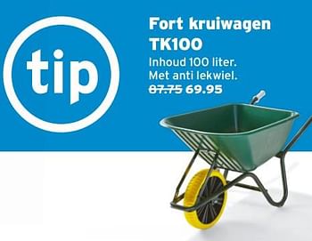 Aanbiedingen Fort kruiwagen tk100 - Fort - Geldig van 19/06/2017 tot 02/07/2017 bij Gamma