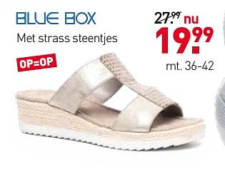 Aanbiedingen Schoenen met strass steentjes - Blue-Box - Geldig van 19/06/2017 tot 02/07/2017 bij Scapino