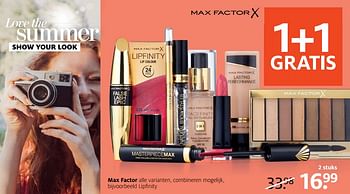 Aanbiedingen Max factor lip - Max Factor - Geldig van 19/06/2017 tot 02/07/2017 bij Etos
