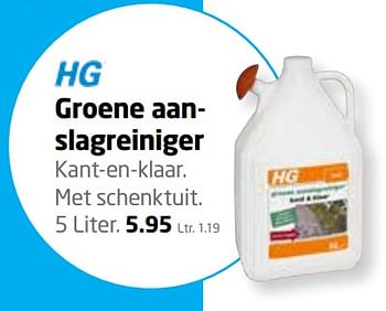 Aanbiedingen Groene aanslagreiniger - HG - Geldig van 19/06/2017 tot 02/07/2017 bij Formido