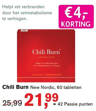 Aanbiedingen Chili burn new nordic - New Nordic - Geldig van 19/06/2017 tot 16/07/2017 bij Holland & Barrett