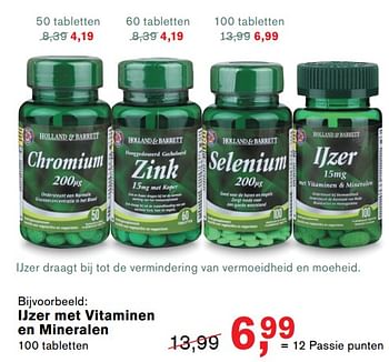 Aanbiedingen Ijzer met vitaminen en mineralen - Huismerk - Essenza - Geldig van 19/06/2017 tot 16/07/2017 bij Holland & Barrett