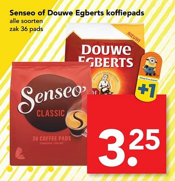 Aanbiedingen Senseo of douwe egberts koffiepads - Douwe Egberts - Geldig van 18/06/2017 tot 24/06/2017 bij Deen Supermarkten
