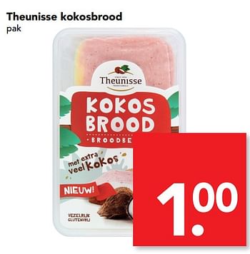 Aanbiedingen Theunisse kokosbrood - Theunisse - Geldig van 18/06/2017 tot 24/06/2017 bij Deen Supermarkten