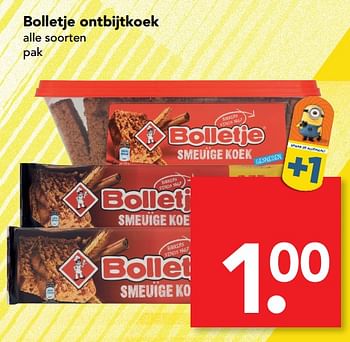 Aanbiedingen Bolletje ontbijtkoek - Bolletje - Geldig van 18/06/2017 tot 24/06/2017 bij Deen Supermarkten