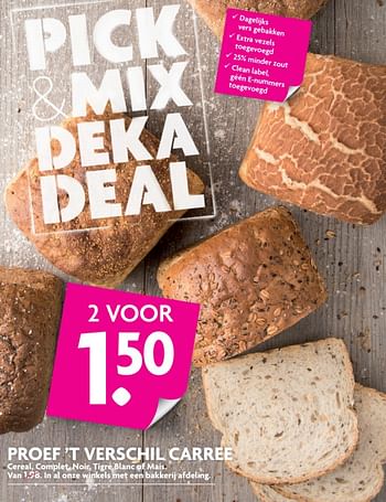 Aanbiedingen Proef`t verschil carree - Huismerk - Deka Markt - Geldig van 18/06/2017 tot 25/06/2017 bij Deka Markt