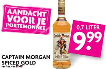 Aanbiedingen Captain morgan spiced gold - Captain Morgan - Geldig van 18/06/2017 tot 25/06/2017 bij Deka Markt