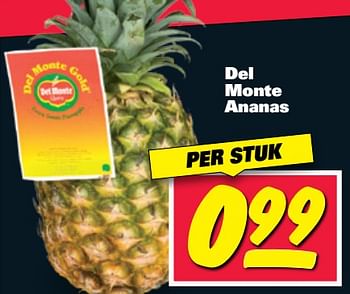 Aanbiedingen Del monte ananas - Huismerk - Nettorama - Geldig van 19/06/2017 tot 25/06/2017 bij Nettorama