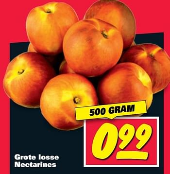 Aanbiedingen Grote losse nectarines - Huismerk - Nettorama - Geldig van 19/06/2017 tot 25/06/2017 bij Nettorama