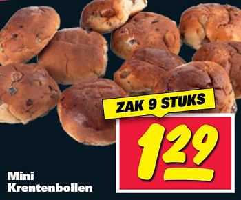 Aanbiedingen Mini krentenbollen - Huismerk - Nettorama - Geldig van 19/06/2017 tot 25/06/2017 bij Nettorama