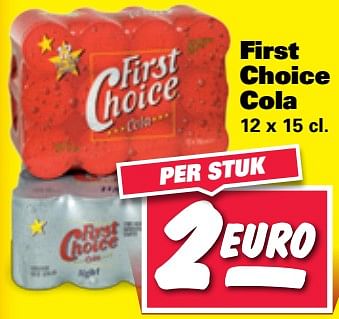 Aanbiedingen First choice cola - First choice - Geldig van 19/06/2017 tot 25/06/2017 bij Nettorama