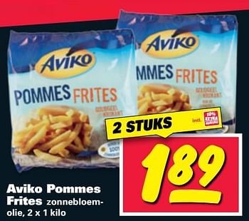 Aanbiedingen Aviko pommes frites - Aviko - Geldig van 19/06/2017 tot 25/06/2017 bij Nettorama