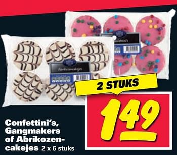 Aanbiedingen Confettini`s, gangmakers of abrikozencakejes - Huismerk - Nettorama - Geldig van 19/06/2017 tot 25/06/2017 bij Nettorama