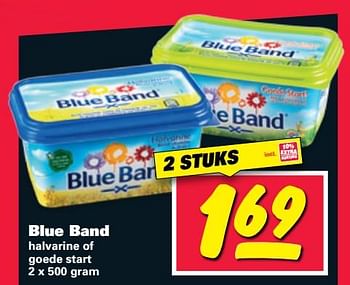 Aanbiedingen Blue band halvarine of goede start - Blue Band - Geldig van 19/06/2017 tot 25/06/2017 bij Nettorama