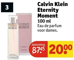 Aanbiedingen Calvin klein eternity moment - Calvin Klein - Geldig van 20/06/2017 tot 25/06/2017 bij Kruidvat