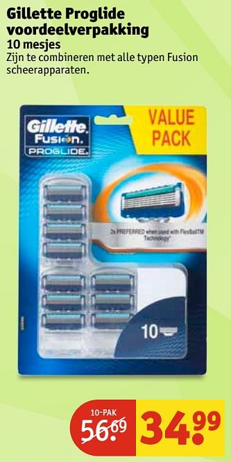 Aanbiedingen Gillette proglide voordeelverpakking - Gillette - Geldig van 20/06/2017 tot 25/06/2017 bij Kruidvat