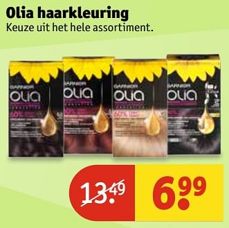 Aanbiedingen Olia haarkleuring - Olia - Geldig van 20/06/2017 tot 25/06/2017 bij Kruidvat