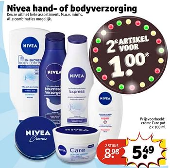 Aanbiedingen Nivea hand- bodyverzorging - Nivea - Geldig van 20/06/2017 tot 25/06/2017 bij Kruidvat