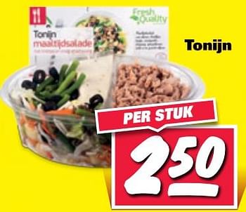 Aanbiedingen Tonijn maaltijdsalade - Huismerk - Nettorama - Geldig van 19/06/2017 tot 25/06/2017 bij Nettorama