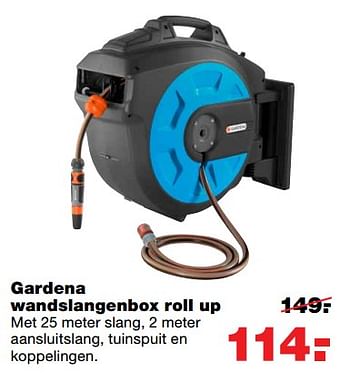 Aanbiedingen Gardena wandslangenbox roll up - Gardena - Geldig van 16/06/2017 tot 25/06/2017 bij Praxis