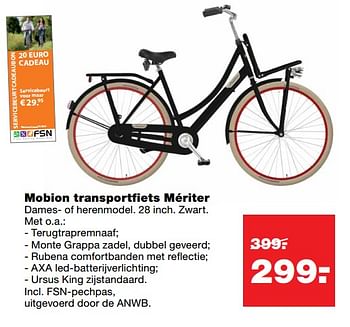 Aanbiedingen Mobion transportfiets mériter - Mobion Fietsen - Geldig van 16/06/2017 tot 25/06/2017 bij Praxis