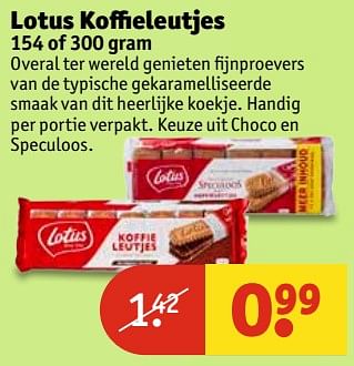Aanbiedingen Lotus koffieleutjes - Lotus Bakeries - Geldig van 20/06/2017 tot 25/06/2017 bij Kruidvat