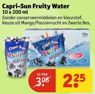 Aanbiedingen Capri-sun fruity water - Capri-Sun - Geldig van 20/06/2017 tot 25/06/2017 bij Kruidvat