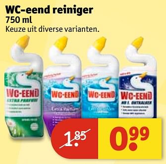 Aanbiedingen Wc-eend reiniger - WC Eend - Geldig van 20/06/2017 tot 25/06/2017 bij Kruidvat