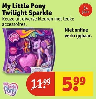 Aanbiedingen My little pony twilight sparkle - My Little Pony - Geldig van 20/06/2017 tot 25/06/2017 bij Kruidvat