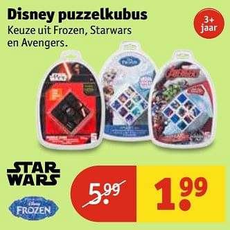 Aanbiedingen Disney puzzelkubus - Disney - Geldig van 20/06/2017 tot 25/06/2017 bij Kruidvat